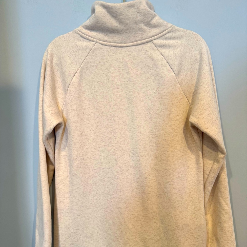 Athleta Cream Asymmetrical Long Sleeve Dress - Picture 7 of 10